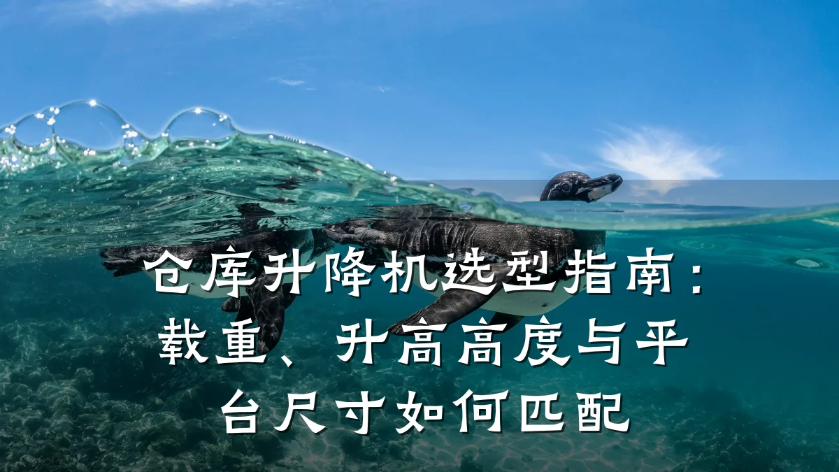 仓库升降机选型指南:载重、升高高度与平台尺寸如何匹配