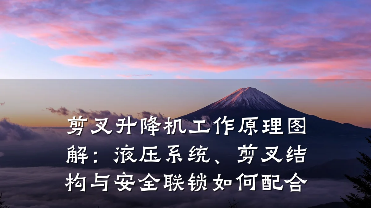 剪叉升降机工作原理图解：液压系统、剪叉结构与安全联锁如何配合