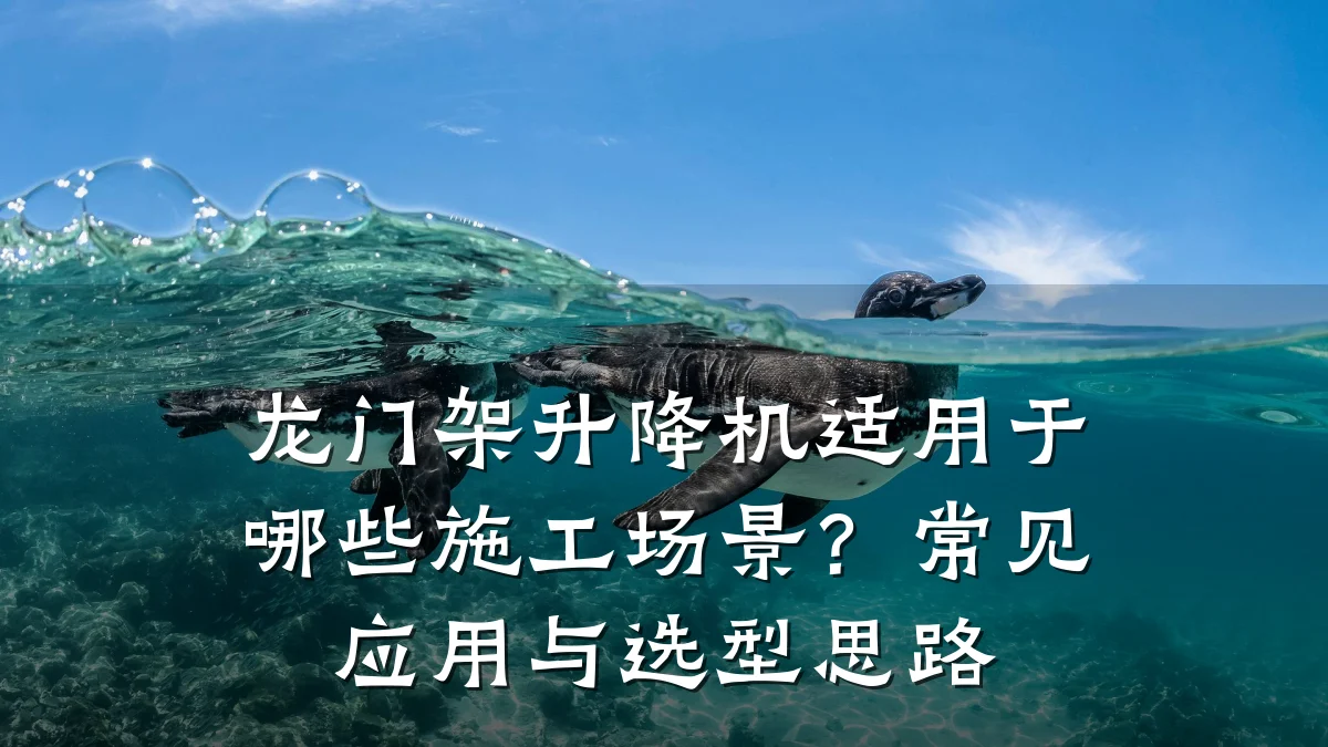 龙门架升降机适用于哪些施工场景?常见应用与选型思路