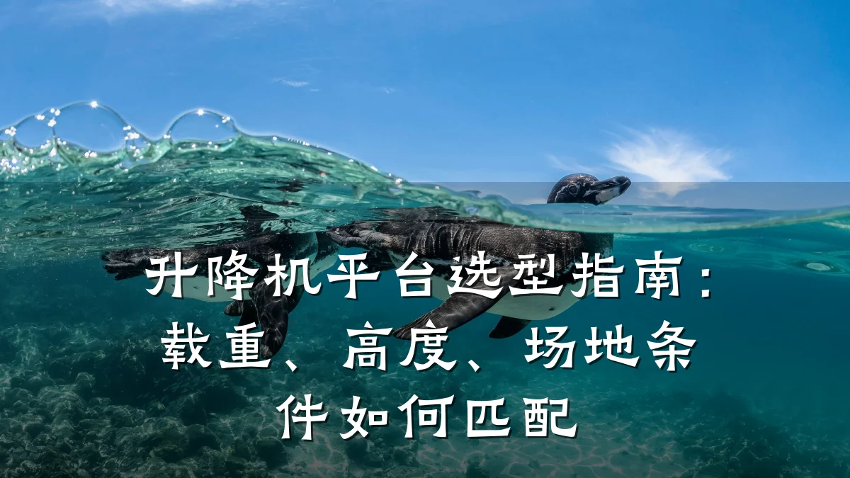升降机平台选型指南:载重、高度、场地条件如何匹配