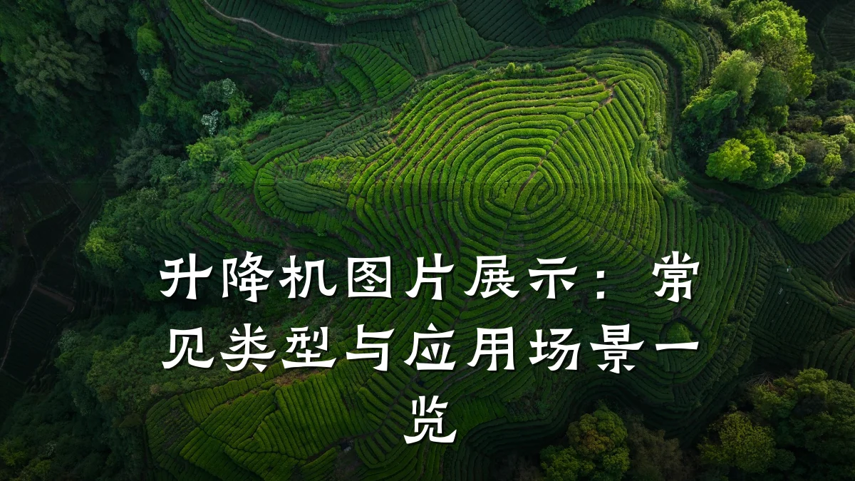升降机图片展示:常见类型与应用场景一览