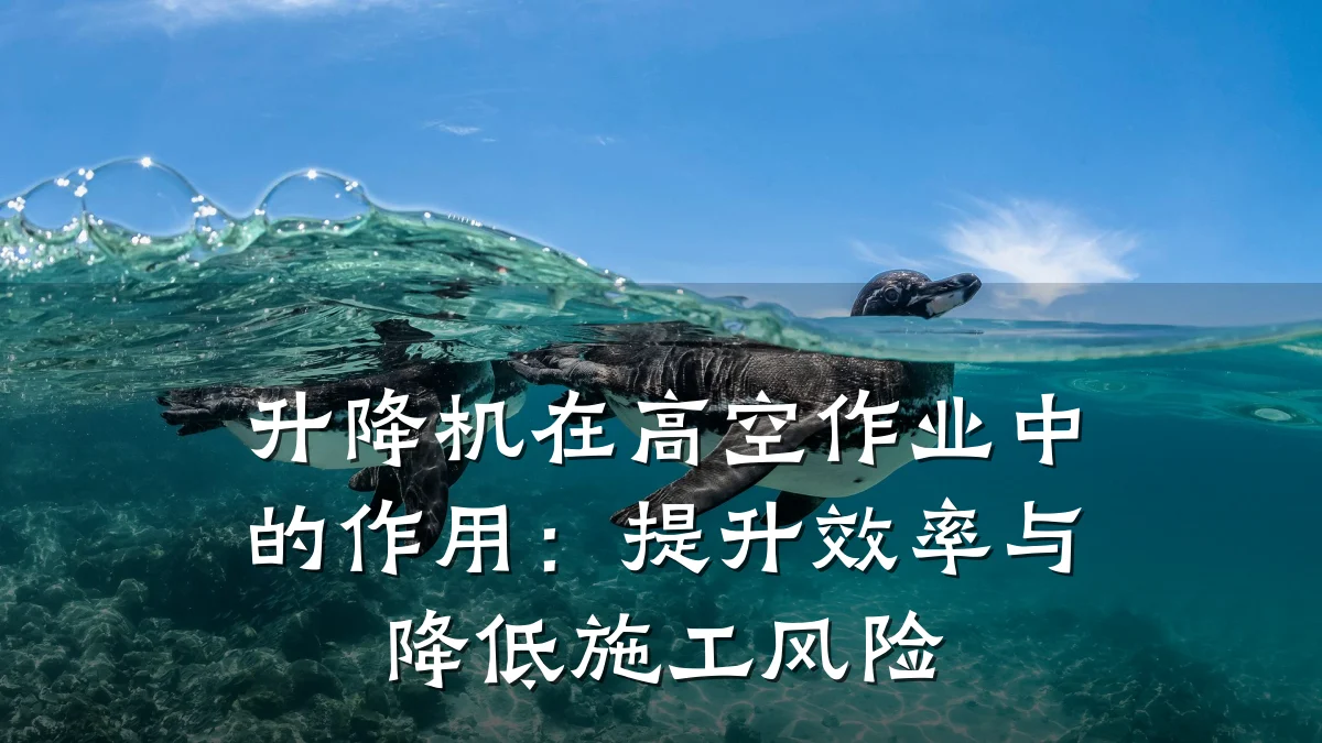 升降机在高空作业中的作用:提升效率与降低施工风险