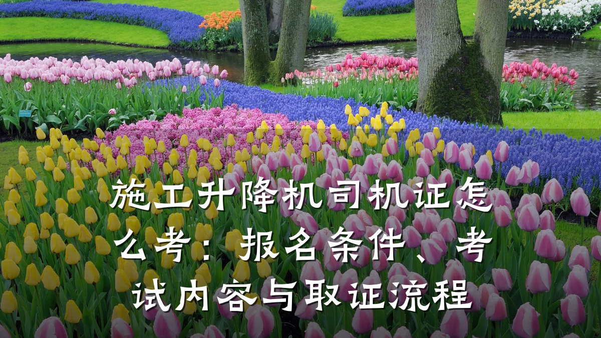 施工升降机司机证怎么考：报名条件、考试内容与取证流程