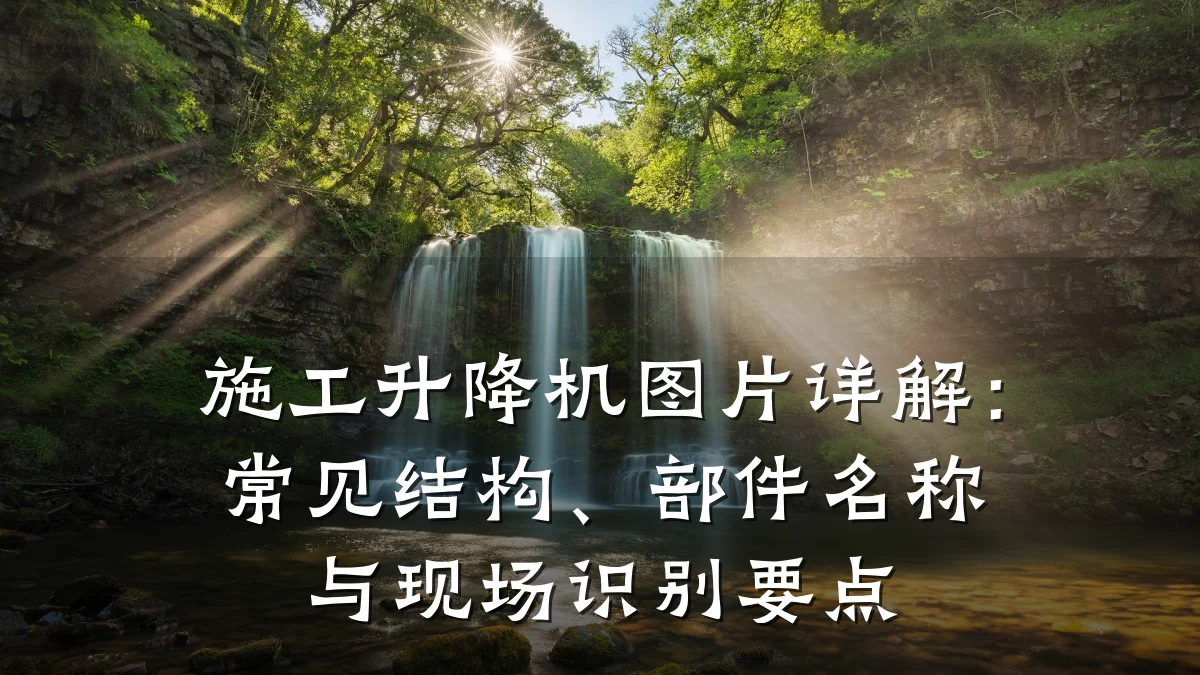 施工升降机图片详解:常见结构、部件名称与现场识别要点