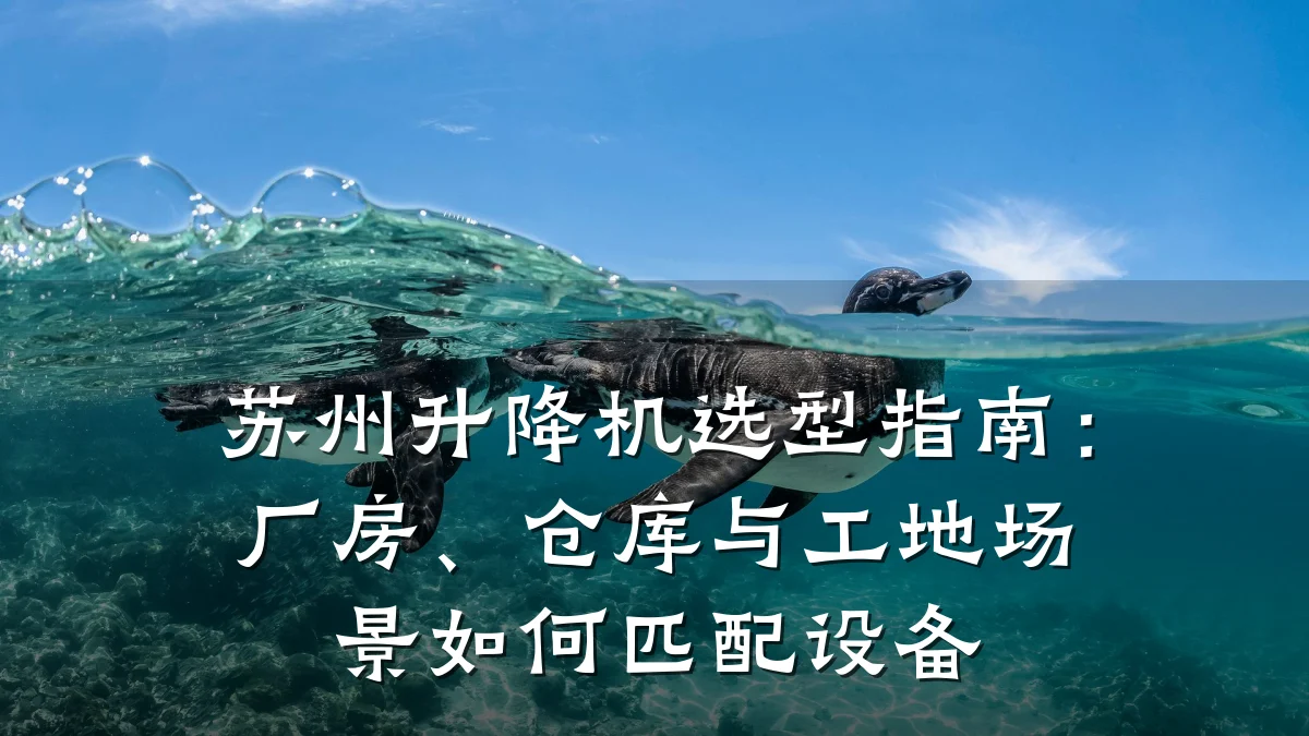 苏州升降机选型指南：厂房、仓库与工地场景如何匹配设备