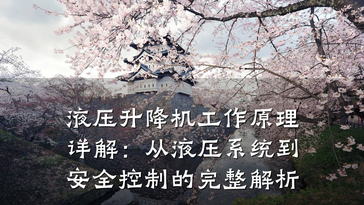 液压升降机工作原理详解：从液压系统到安全控制的完整解析