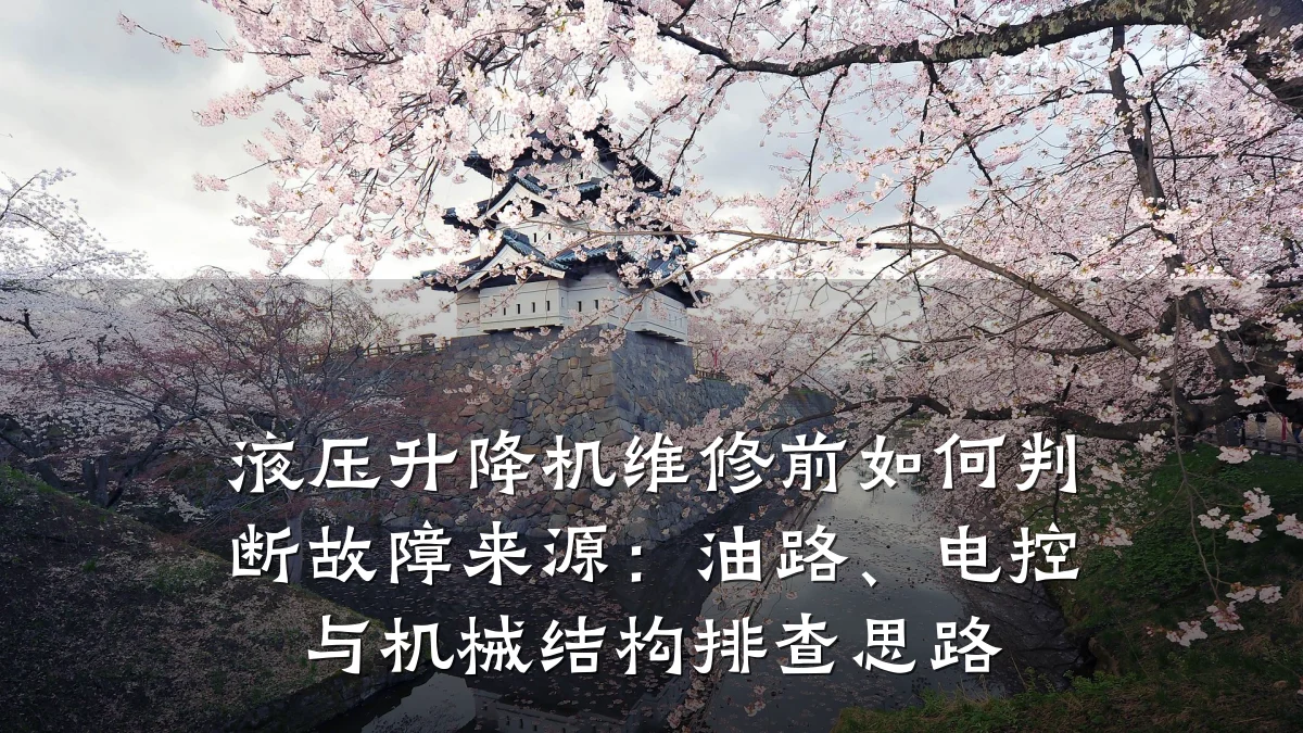 液压升降机维修前如何判断故障来源:油路、电控与机械结构排查思路