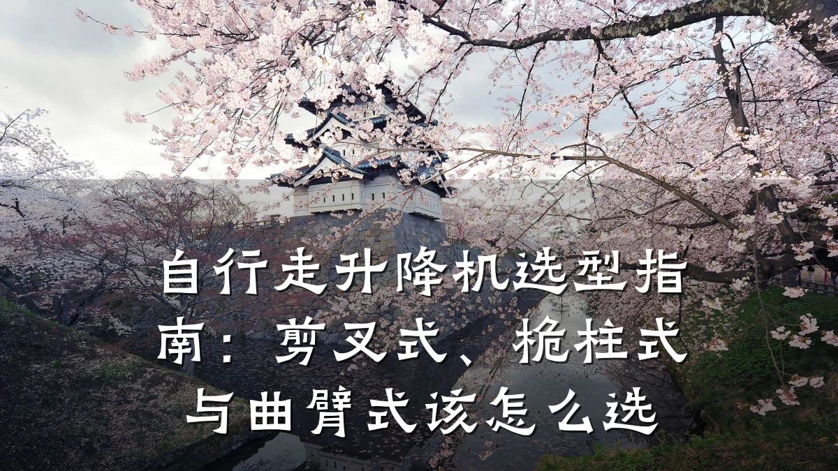 自行走升降机选型指南：剪叉式、桅柱式与曲臂式该怎么选