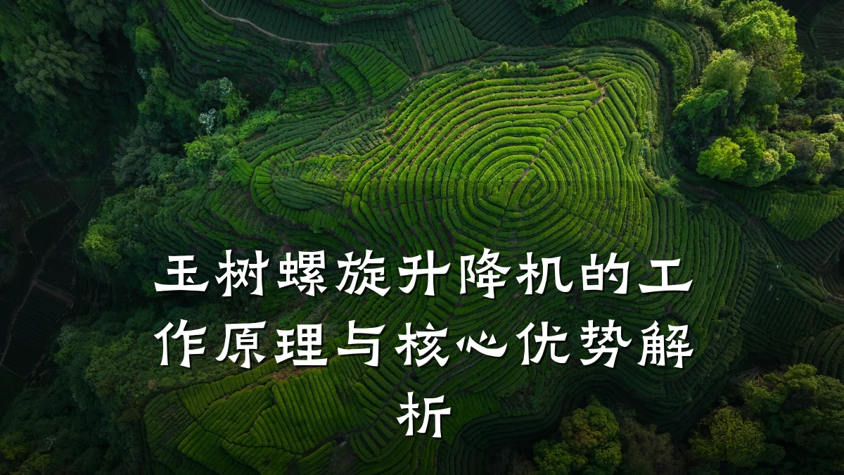 玉树螺旋升降机的工作原理与核心优势解析