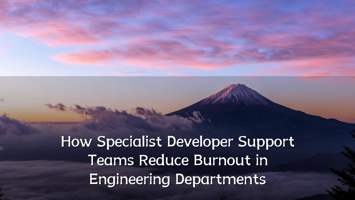 How Specialist Developer Support Teams Reduce Burnout in Engineering Departments