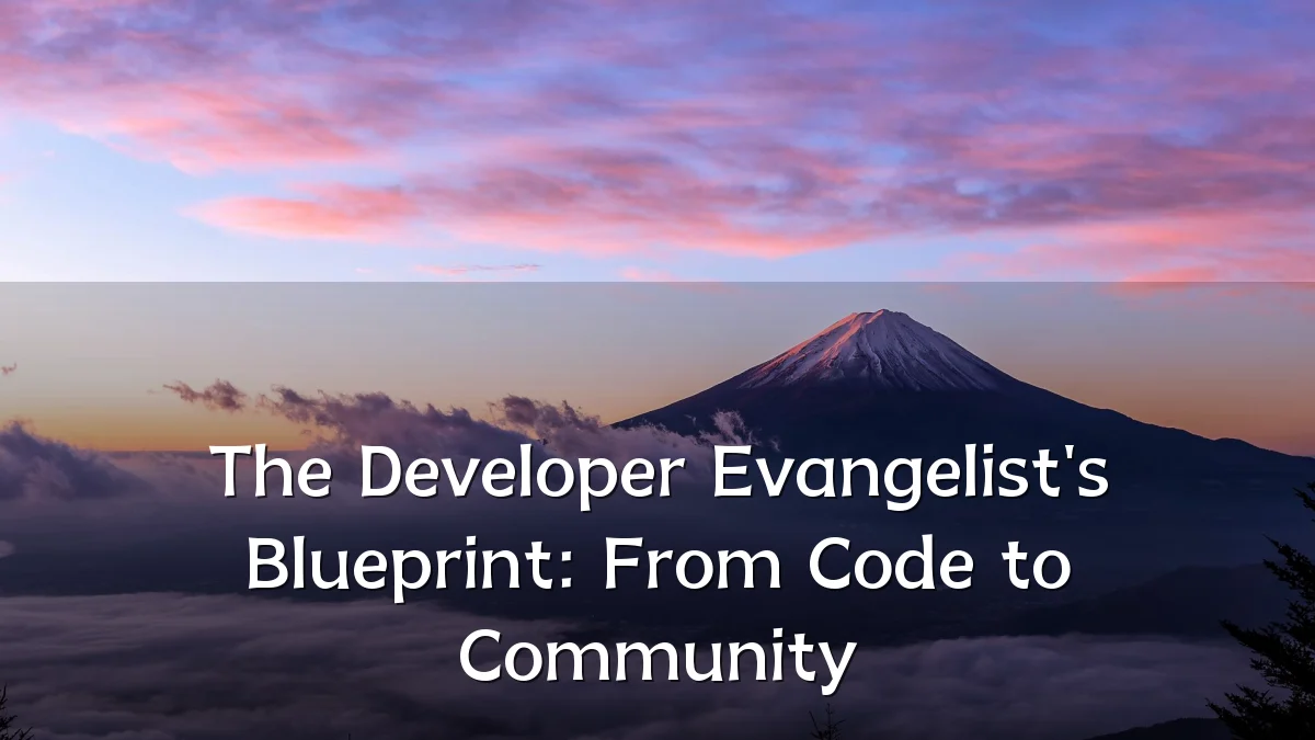 The Developer Evangelist's Blueprint: From Code to Community