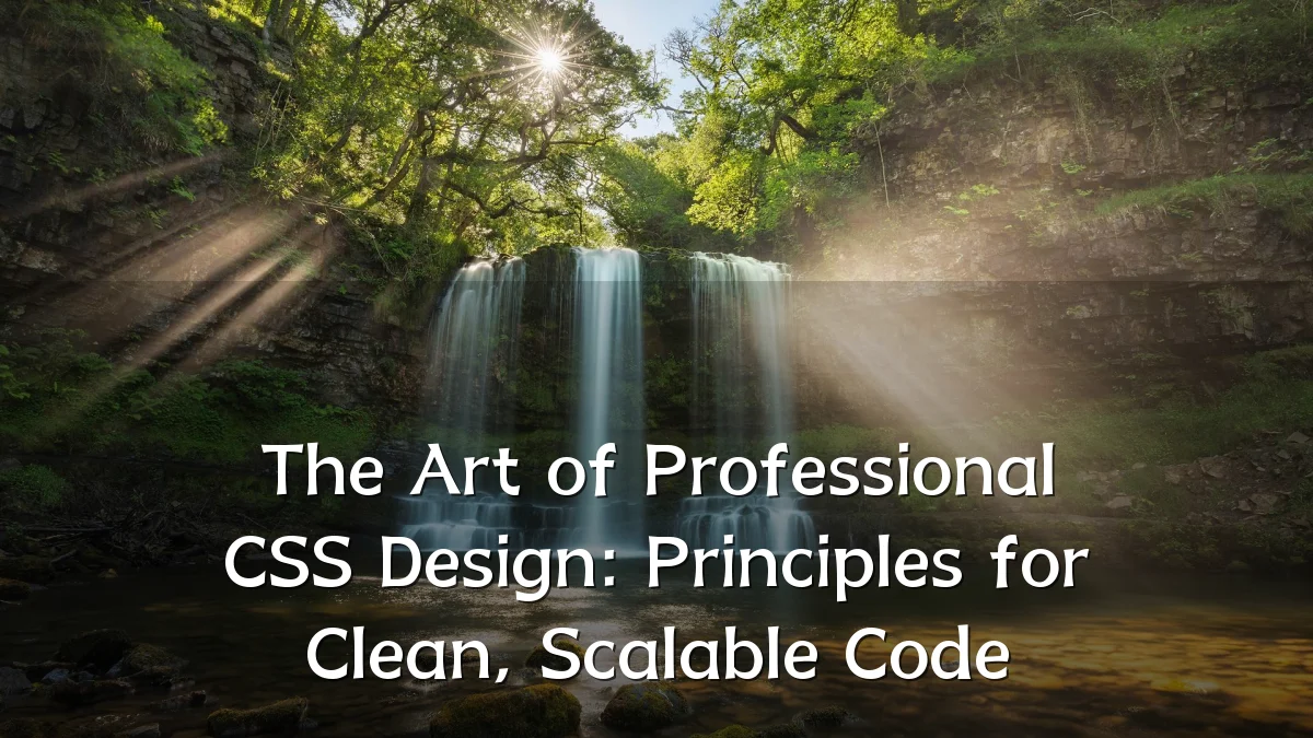 The Art of Professional CSS Design: Principles for Clean, Scalable Code