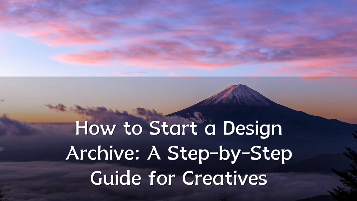 How to Start a Design Archive: A Step-by-Step Guide for Creatives