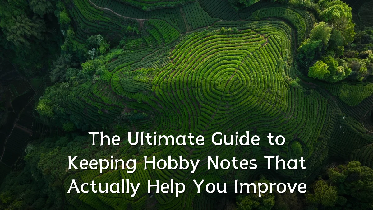 The Ultimate Guide to Keeping Hobby Notes That Actually Help You Improve