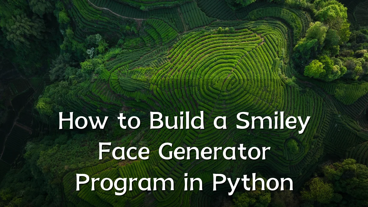 How to Build a Smiley Face Generator Program in Python
