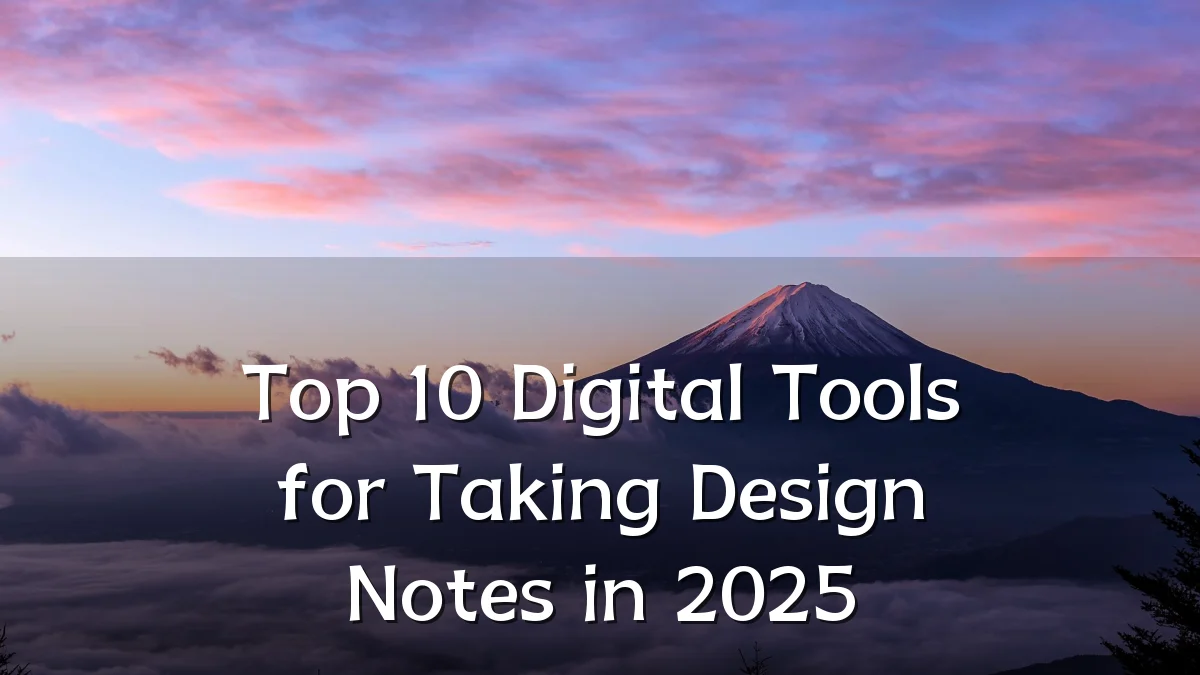 Top 10 Digital Tools for Taking Design Notes in 2025
