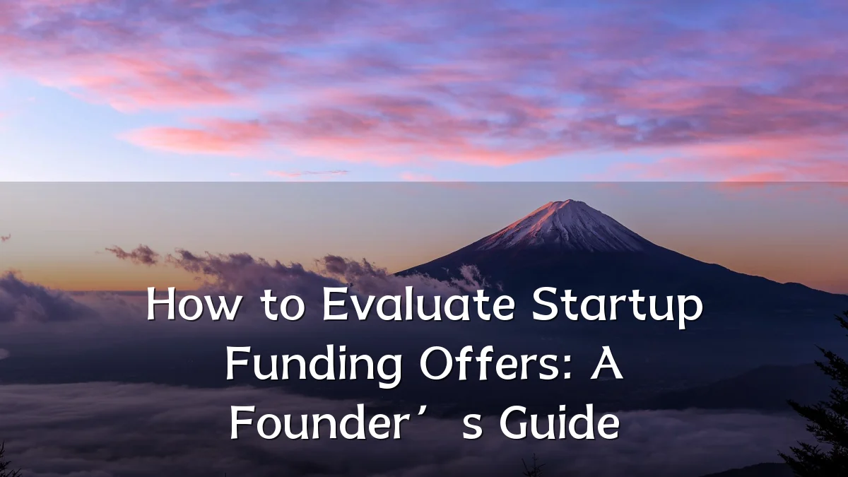 How to Evaluate Startup Funding Offers: A Founder’s Guide